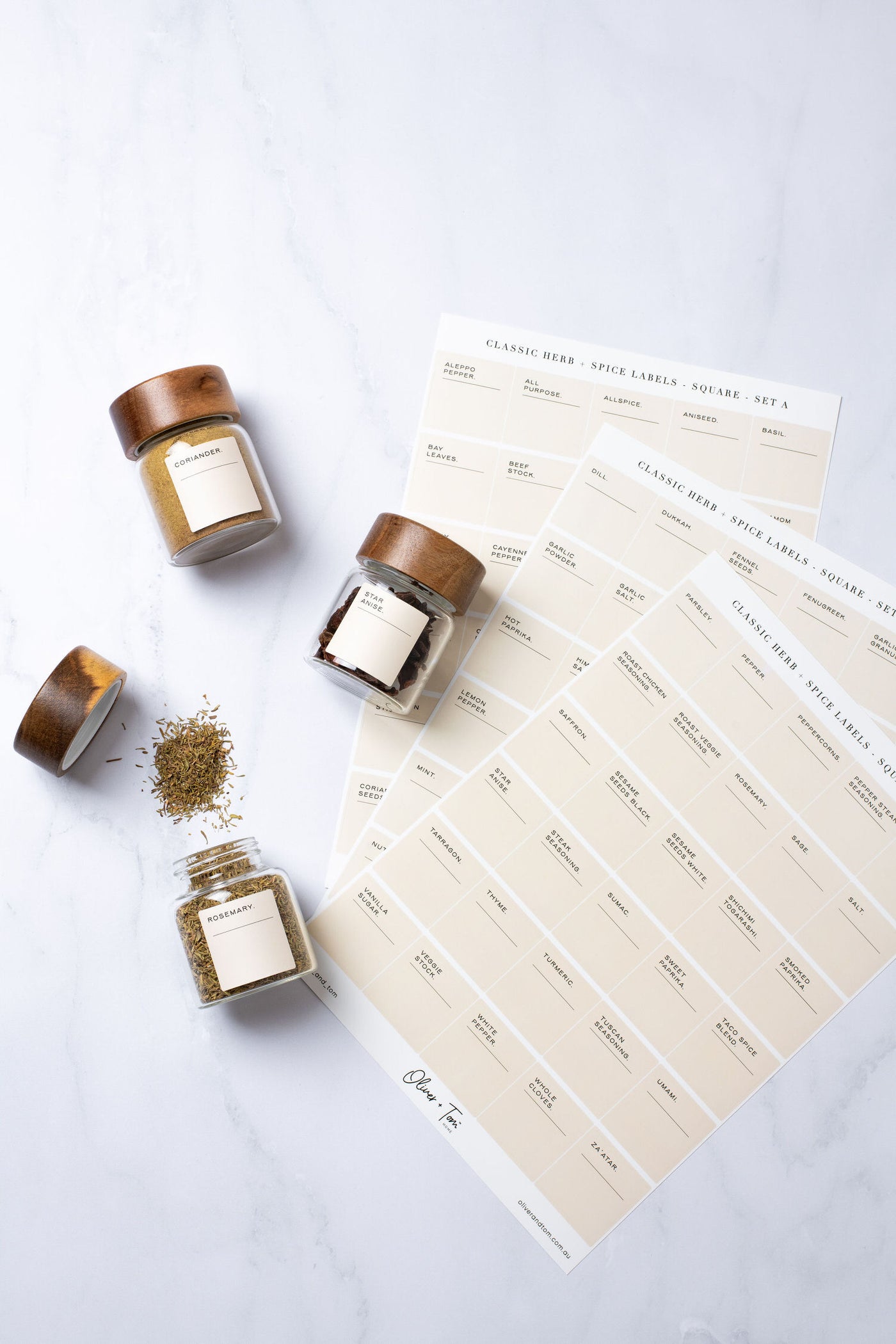 Herb + Spice Label Set [Classic Design]