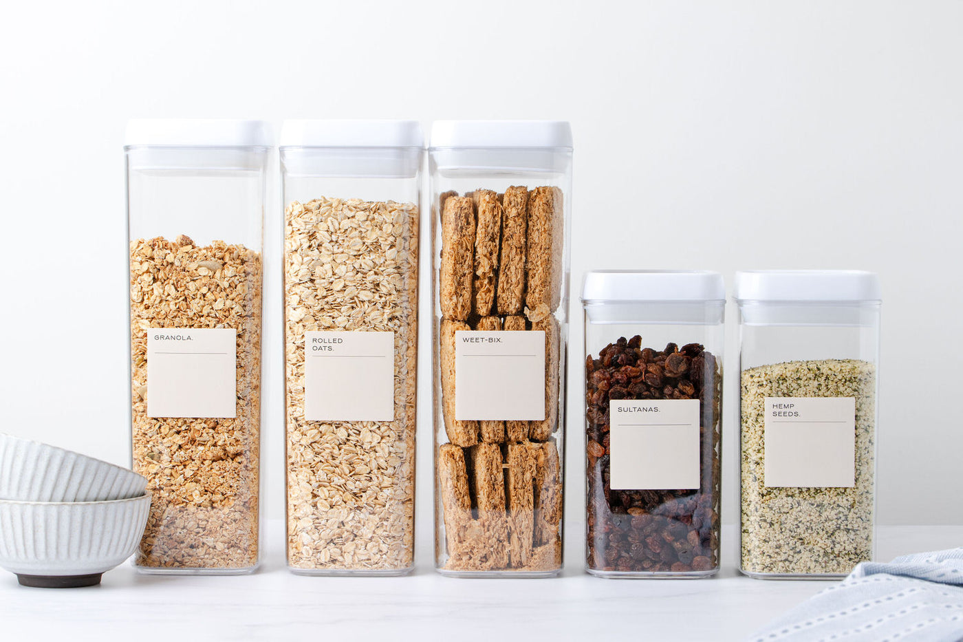 Pantry + Organising Tub Labels Set [Classic Design]