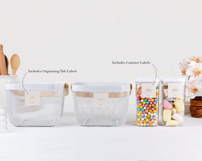 Pantry + Organising Tub Labels Set [Signature Design]