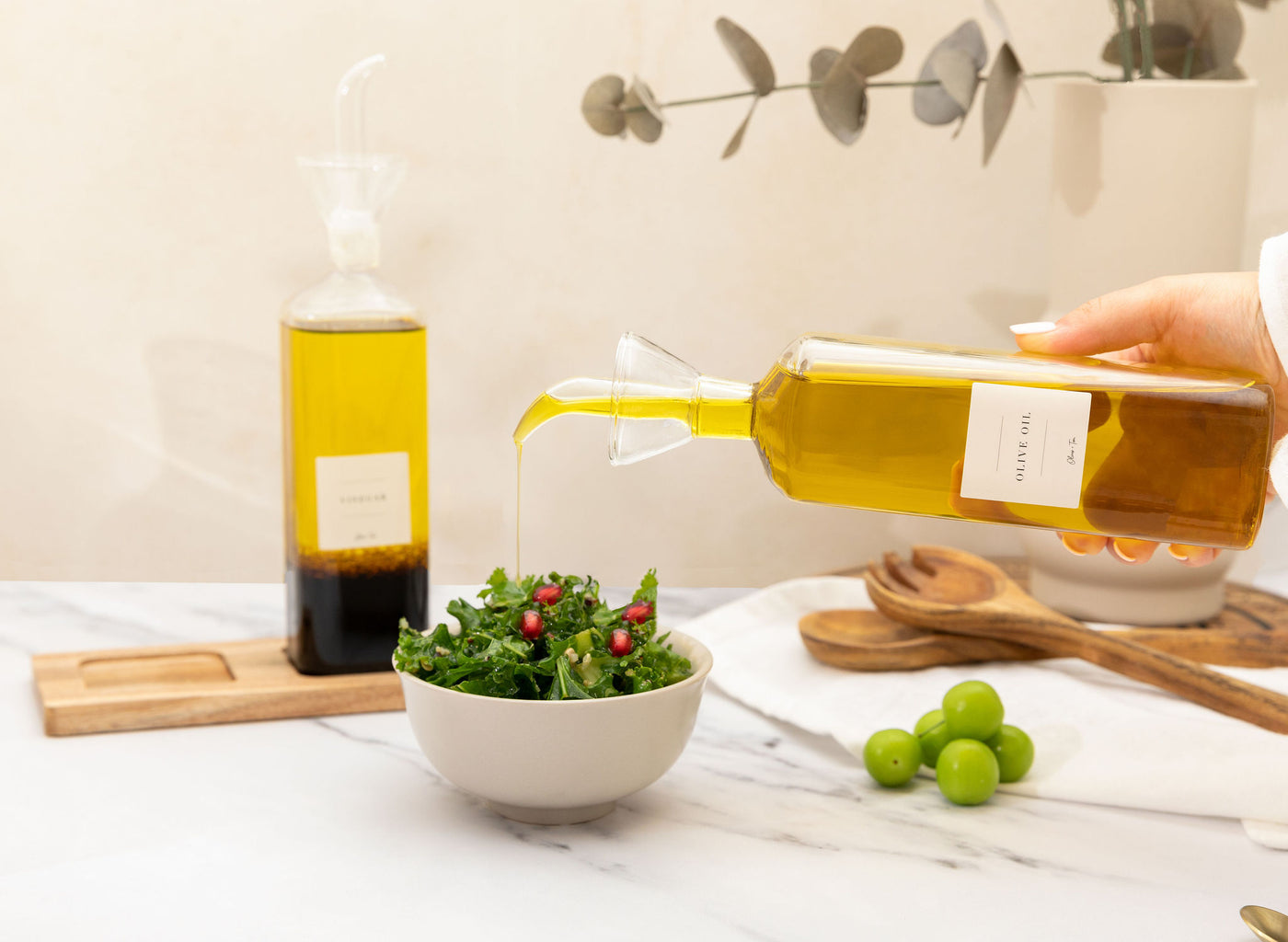 Olive Oil + Vinegar Glass Pourers | The Luxe Set [Signature Design]