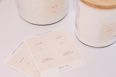 Simple Laundry Label Set [Signature Design]